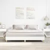 Image de vidaXL Cadre de lit sans matelas blanc 180x200 cm bois dingénierie 3329021