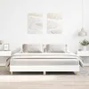 Image de vidaXL Cadre de lit sans matelas blanc 160x200 cm bois dingénierie meuble de chambre à coucher sommier lit double lit 3329030