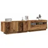 Image de vidaXL Meuble TV avec lumières LED vieux bois bois dingénierie 3329163