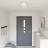 Image de Lustre encastré - Blanc - Ø 30 cm - Tissu - E27 - Design contemporain