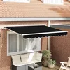 Image de vidaXL Tissu de remplacement pour store de 3x2.5 m noir 42000544