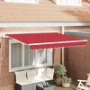 Image de vidaXL Toile de rechange pour auvent Rouge 35 x 25 m Polyester 42000629