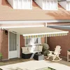 Image de vidaXL Toile de rechange pour auvent Vert et jaune 4 × 3 m Polyester 42000644