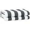 Image de vidaXL Tissu de Remplacement de Store Anthracite et Blanc 3 x 2 m 42000820