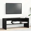 Image de vidaXL Meuble TV chêne noir 100x40x40 cm bois dingénierie banc TV meuble hifi centre de divertissement buffet TV 862392