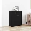 Image de vidaXL Buffet avec tiroir Chêne noir 60 x 30 x 75 cm Bois dingénierie 862448