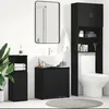 Image de vidaXL Armoire de bain chêne noir 60x33x60 cm bois dingénierie armoire de rangement de salle de bain armoire de bain 862508