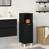 Image de Meuble haut de salle de bain suspendu VidaXL chêne noir 30 x 30 x 95 cm