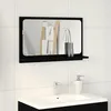 Image de VIDAXL Miroir de salle de bain chêne noir 60x105x37 cm avec étagère - Bois dingénierie fini mat