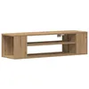 Image de Meuble TV moderne - vidaXL - 100x30x265 cm - Artisian Oak - Bois dingénierie - 2 étagères - Facile à assembler