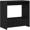 Image de Table dappoint moderne - vidaXL - 50x26x50 cm - Chêne Noir - Bois dingénierie - Style minimaliste - Rangement