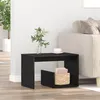 Image de Table dappoint - Chêne Noir - 59x36x38 cm - Design Contemporain - Finition Mate