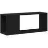 Image de Meuble TV mural - vidaXL - Chêne noir - 80x24x32 cm - Bois dingénierie - 1 étagère - Style moderne - Montage mural