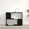 Image de Meuble TV blanc 80x24x63 cm en bois d ingénierie