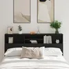 Image de vidaXL Cabinet de Tête de Lit Chêne noir 180 x 19 x 1035 cm 862754