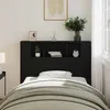 Image de vidaXL Cabinet de Tête de Lit Chêne noir 120 x 18.5 x 102.5 cm 862757