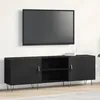 Image de Meuble TV - Chêne Noir - 150x30x50 cm - Bois dingénierie - Design contemporain