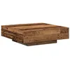 Image de Table basse en vieux bois 100x100x31 cm en bois d ingénierie