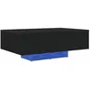 Image de Table basse moderne - vidaXL - Chêne noir - 85x55x31 cm - Bois dingénierie - Bandes LED - Poids maximal 75 kg