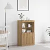 Image de Buffet avec lumières LED Chêne Artisan 60x37x100 cm
