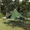 Image de Tente - Tipi verte - 12 personnes - Imperméable - 560x560x300 cm