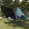Image de Tente Familiale - Tipi Bleue - 12 Personnes - Imperméable - 510x690x330 cm