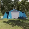 Image de Tente Familiale - Tipi Bleue - 8 Personnes - Étanche - Montage Manuel