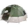 Image de Tente de camping dôme - vidaXL - 475x475x235 cm - Vert - Polyester imperméable - 12 personnes - Montage rapide