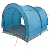 Image de Tente de rangement pour vélos - vidaXL - 256x222x182 cm - Bleu - Imperméable - Maille en polyester - Portable