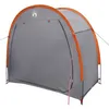 Image de Tente de rangement pour vélos - vidaXL - Gris et orange - 210x90x174 cm - Étanche - Polyester renforcé - Portable