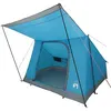 Image de Tente de camping moderne - vidaXL - Bleu - Taffetas imperméable - 282x225x154 cm - 4 personnes - Ventilée - Portable
