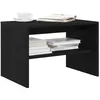Image de vidaXL Meuble TV chêne noir 60x40x40 cm bois dingénierie unité TV console TV banc TV meuble de télévision meuble 859101