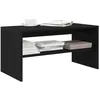 Image de vidaXL Meuble TV chêne noir 80x40x40 cm bois dingénierie unité TV console TV banc TV meuble de télévision meuble 859110