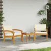 Image de vidaXL Chaise de jardin 2 pcs Huile Naturelle Bois dAcacia Massif 4106465
