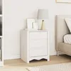 Image de vidaXL Table basse Drammen Blanc 45 x 35 x 56 cm Bois de pin massif 42003049