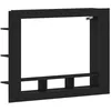 Image de Meuble TV mural - vidaXL - Chêne noir - 152x22x113 cm - Design moderne - Rangement spacieux - Finition mate