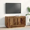 Image de Meuble TV en vieux bois 80x35x45 cm en bois aggloméré