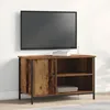 Image de Meuble TV en bois ancien 80x40x50 cm en bois aggloméré et acier