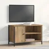 Image de Meuble TV - Chêne artisanal - 80x40x50 cm - Finition mate - Design contemporain