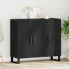 Image de vidaXL Buffet Chêne noir 90 x 34 x 80 cm Bois dingénierie 862955