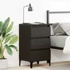 Image de vidaXL Cabinet de chevet Chêne noir 45 x 35 x 44 cm Bois dingénierie 863439