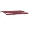 Image de Store rétractable - vidaXL - Bordeaux - Polyester et métal - 350x200 cm - Rétractable - Anti-UV - Imperméable