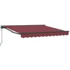 Image de Store rétractable - vidaXL - Bordeaux - 35 x 25 m - Polyester et métal - Rétractable - Anti-UV - Imperméable