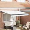 Image de vidaXL Auvent Blanc 350 x 250 x 165 cm Polyester et Aluminium 3330372