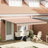 Image de vidaXL Auvent Rétractable Multicolore 400 × 300 cm Tissu et Aluminium 3330565