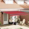 Image de vidaXL Auvent Rouge 400 x 300 x 165 cm Polyester et Aluminium 3330700