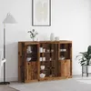 Image de vidaXL Buffet LED Bois ancien 1425 x 37 x 100 cm Bois dingénierie 3333120