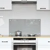 Image de Éclairage de crédence de cuisine gris clair 80x40x06 cm en verre trempé