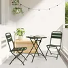 Image de vidaXL Chaise de jardin pliante 2 pcs Vert 42 x 52 x 82 cm 42002937