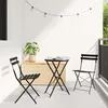 Image de vidaXL Ensemble bistro pliant 3 pcs Anthracite Acier 42002972